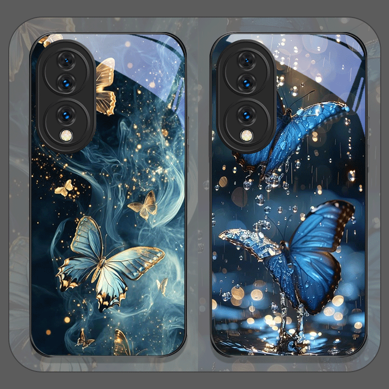 Huawei Mate 60 - Casing Ponsel Kaca Tempered Cetak Seni