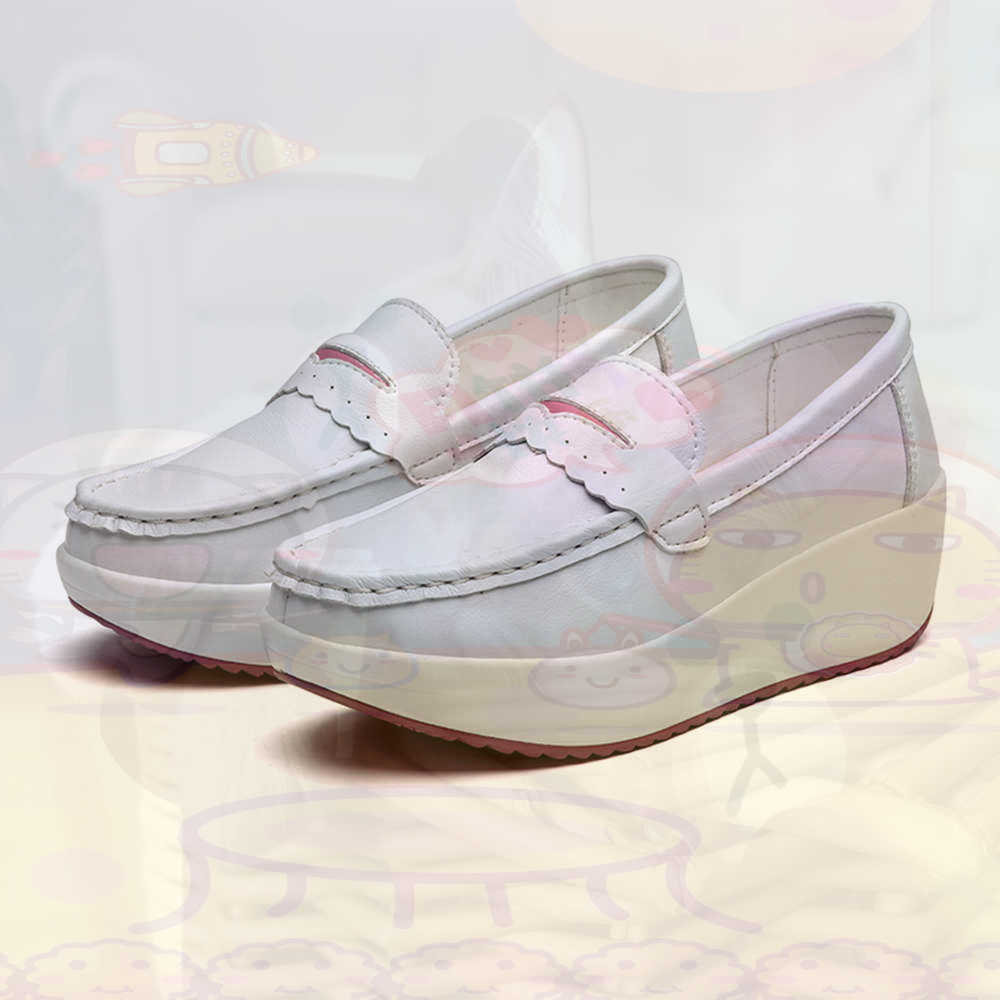 Luxury Lifestyle Grooming - Plataform Sepatu Kets Merah Muda Musim