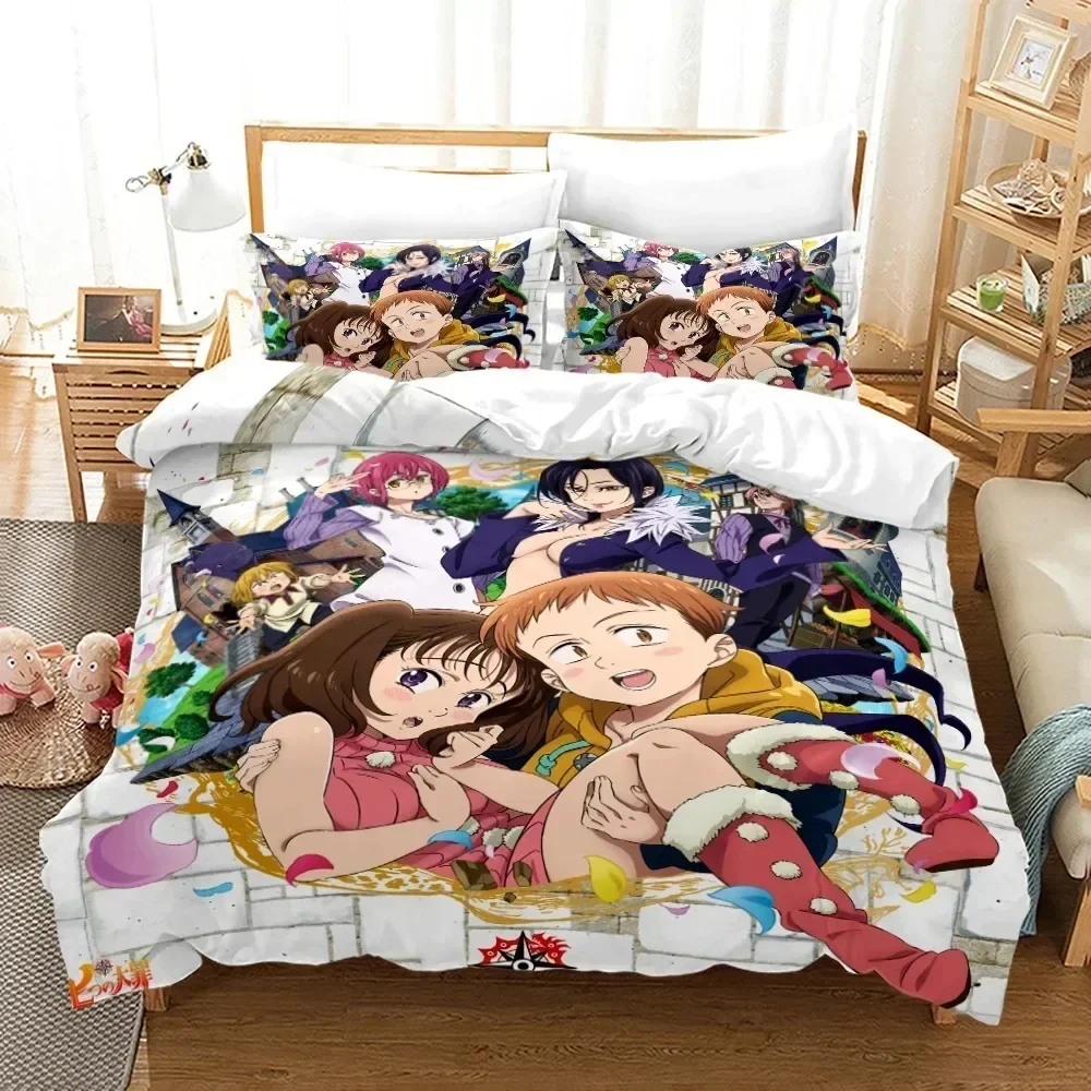 Linen Duvet Cover - Set Sprei Anime Seven Deadly Sins,