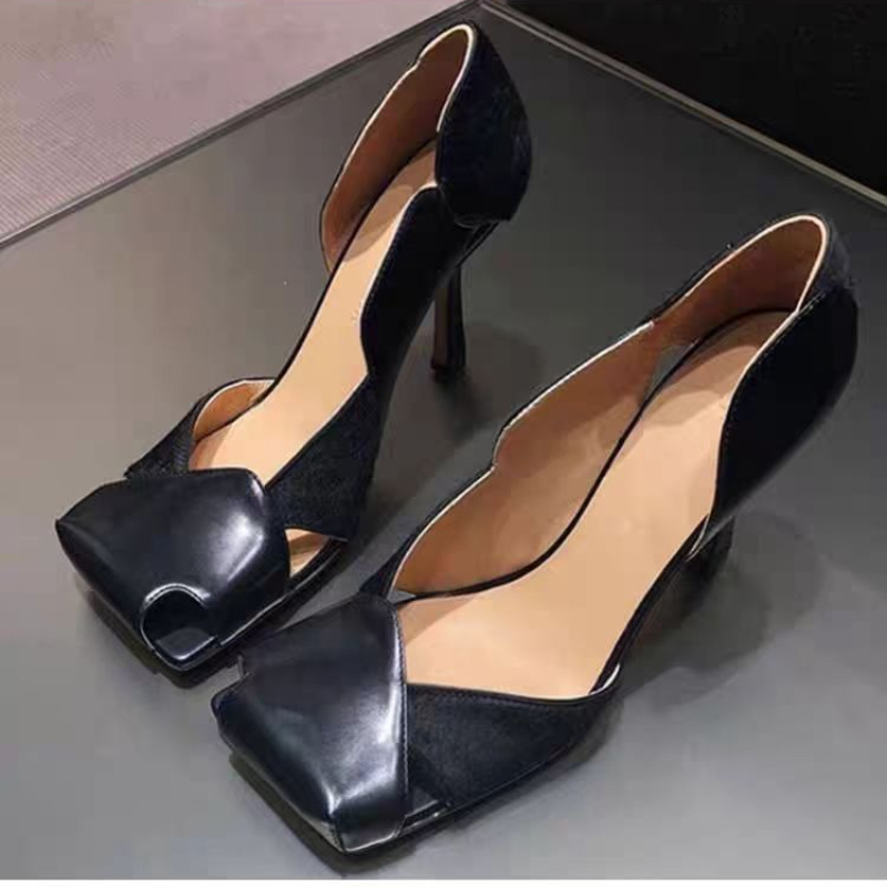 Luxury Lifestyle Store - Sepatu Gaun Pesta Ujung Persegi Mewah