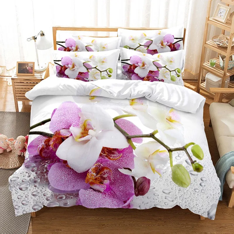 Set Seprai Bunga Set Seprai 3d - Linen Duvet Cover ulasan dan harga