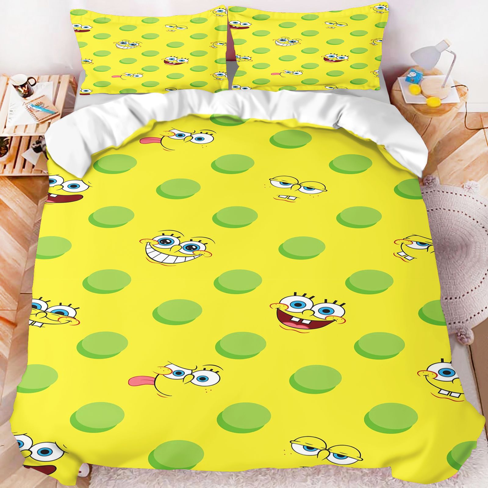 Set Sprei Karakter SpongeBob S - Linen Duvet Cover ulasan dan harga