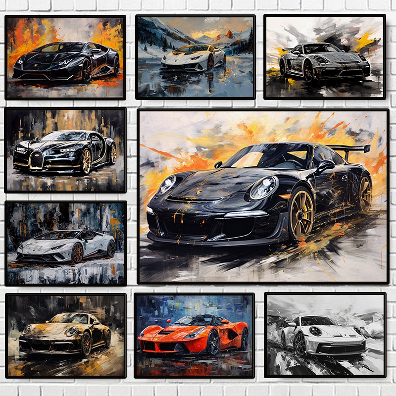 Poster Mobil Mewah Abstrak Mod - Luxury Lifestyle Store ulasan dan harga