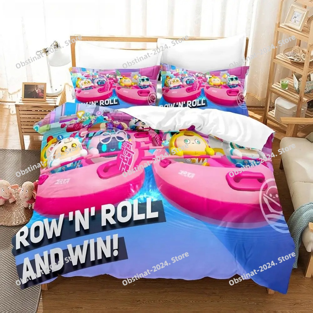 Set Sprei Kasur Tema Eggy Part - Linen Duvet Cover ulasan dan harga