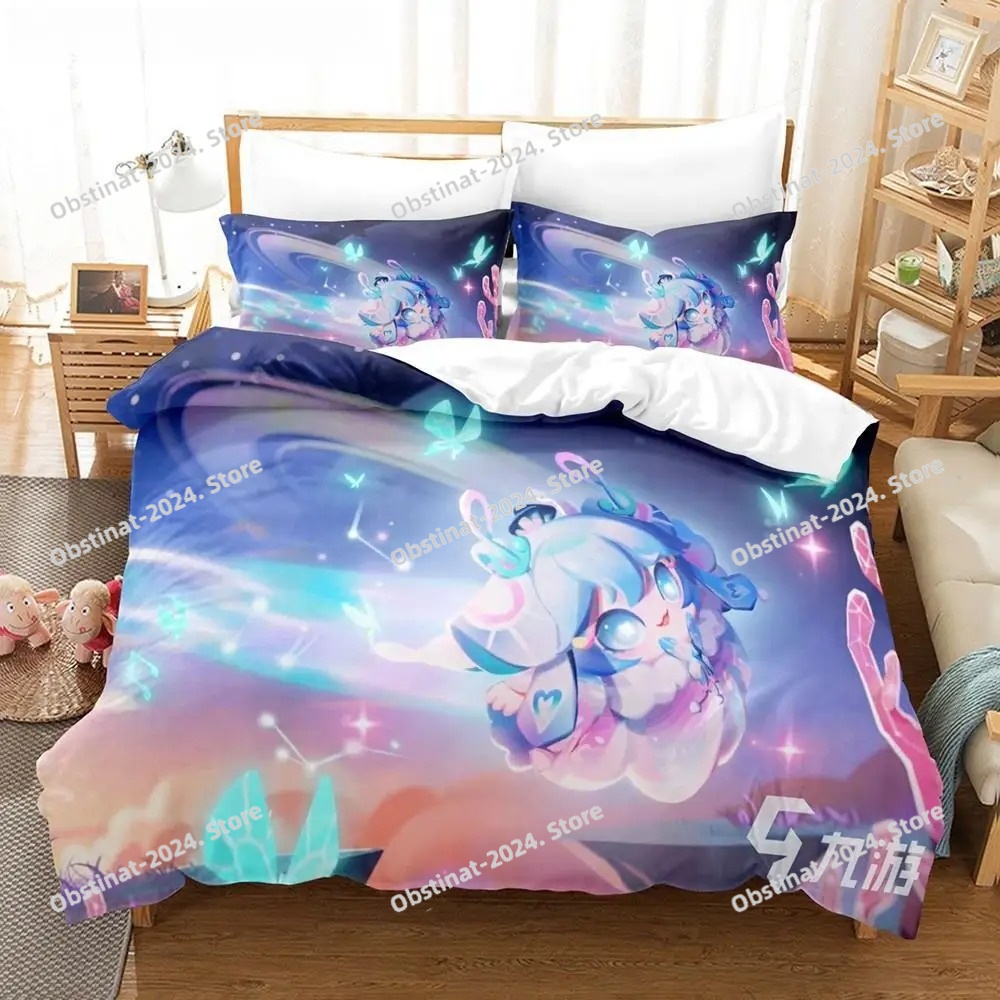 Set Sprei Kasur Tema Eggy Part - Linen Duvet Cover ulasan dan harga