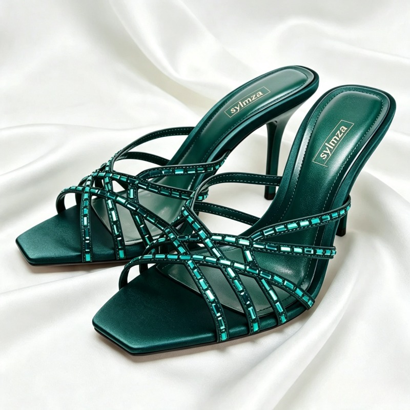 Sandal Hak Tinggi Detail Krist - Luxury Lifestyle Store ulasan dan harga