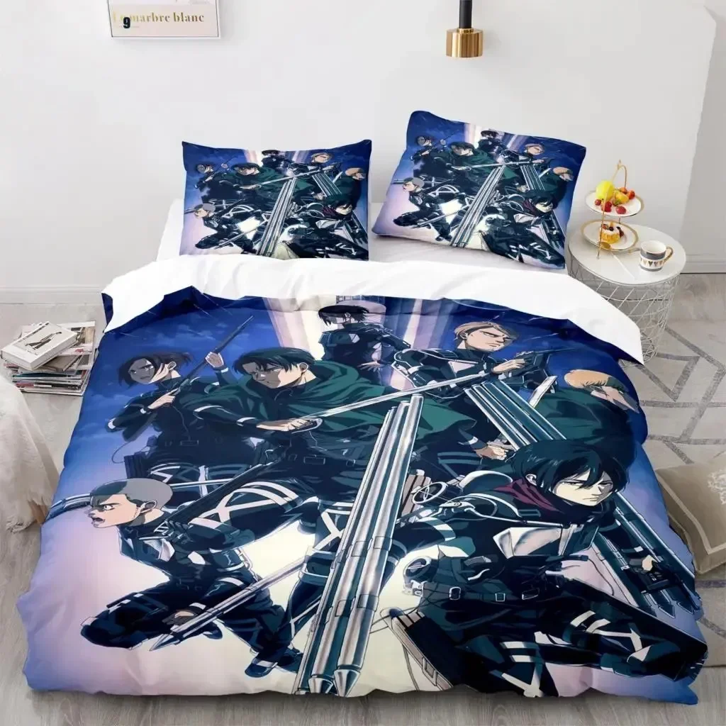 Set Sprei Anime Attack On Tita - Linen Duvet Cover ulasan dan harga